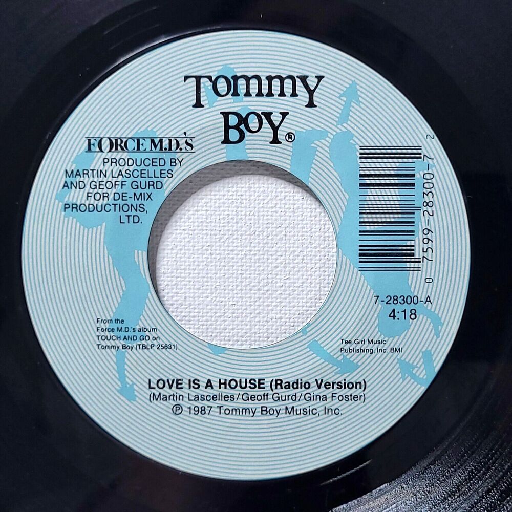 Force M.D.'s 45 Love Is A House (Radio) / Instrumental on Tommy Boy M- Hip Hop